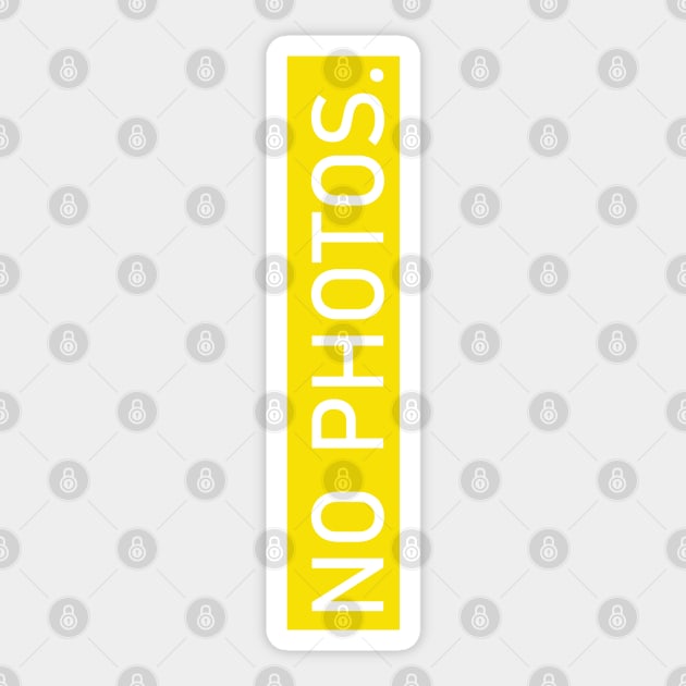 No Photos Sticker by iconking